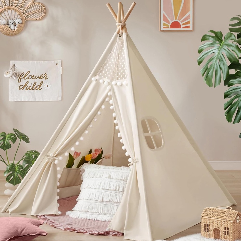 Kids Tiny Land Indoor Teepee Play Tent